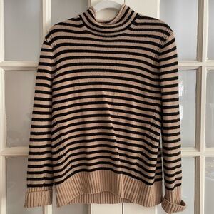 Striped Mockneck Jcrew Sweater